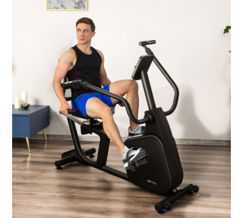 Велотренажер горизонтальний електромагнітний Gymtek XBR8000, чорний