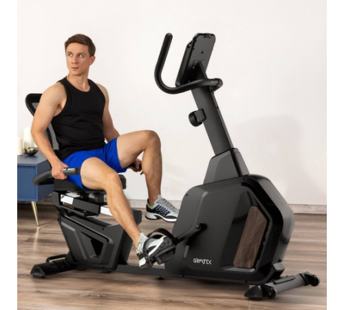 Велотренажер горизонтальний магнітний Gymtek XBR5000, чорний