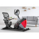 Велотренажер горизонтальний магнітний Hop-Sport HS-070L Helix iConsole+ чорно-червоний
