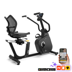 Велотренажер горизонтальний магнітний inSPORTline ZenSeat 100, чорний