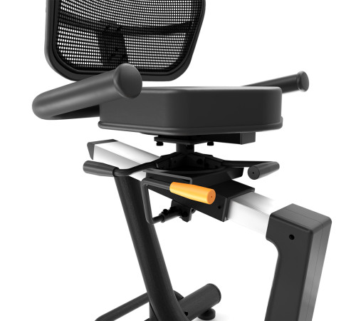 Велотренажер горизонтальний магнітний inSPORTline ZenSeat 100, чорний