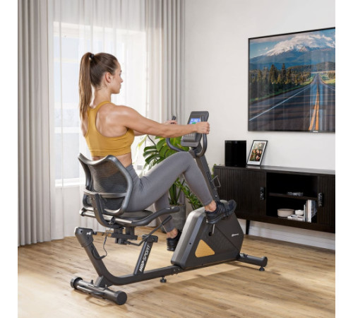 Велотренажер горизонтальний Hop-Sport HS-4500L Arkil чорно-золотистий