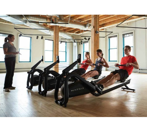 Веслувальний тренажер Matrix MX‑Rower 16 чорний