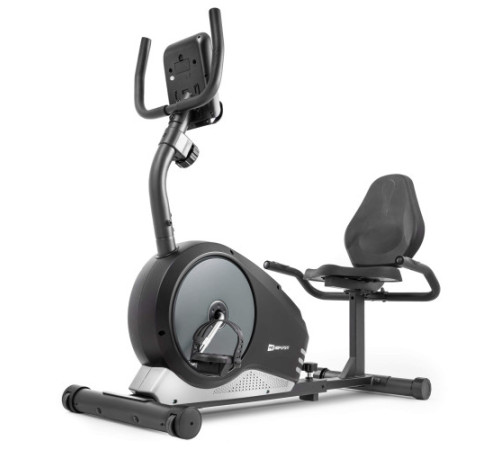 Велотренажер горизонтальний Hop‑Sport HS-040L Root чорно-сріблястий