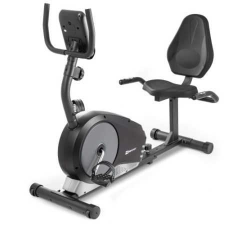 Велотренажер горизонтальний Hop‑Sport HS-040L Root чорно-сріблястий