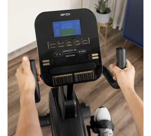 Велотренажер горизонтальний електромагнітний Gymtek XBR6000 чорно-золотистий