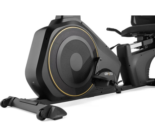 Велотренажер горизонтальний електромагнітний Gymtek XBR6000 чорно-золотистий