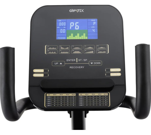 Велотренажер горизонтальний електромагнітний Gymtek XBR6000 чорно-золотистий