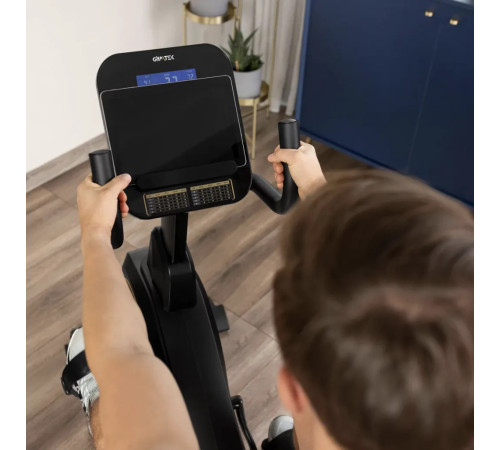 Велотренажер горизонтальний електромагнітний Gymtek XBR6000 чорно-золотистий