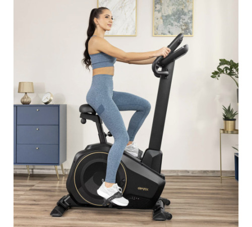 Велотренажер електромагнітний Gymtek XB6000, чорно-золотистий