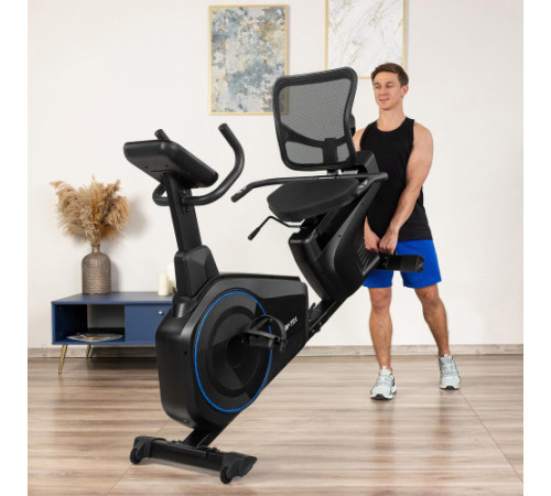 Велотренажер горизонтальний електромагнітний Gymtek XBR6000, синій