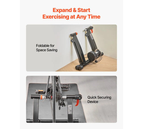 Велотренажер для коліс VEVOR 660,4-736,6 мм/700C