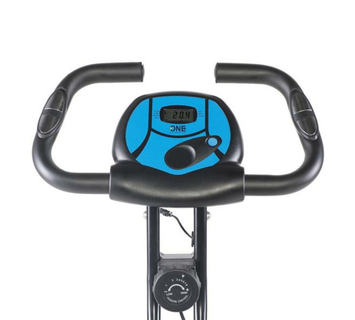 Велотренажер магнітний RM6514 ONE FITNESS - чорно-блакитний
