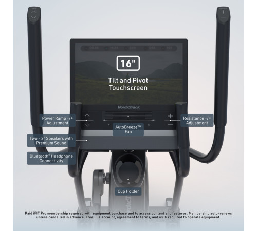 Орбітрек NORDICTRACK AIRGLIDE 16 чорний