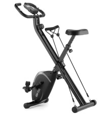 Велотренажер Gymtek FX800 магнітний складний з еспандерами сірий