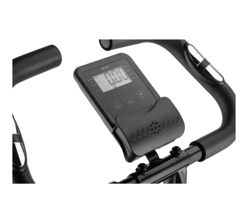 Велотренажер Gymtek FX800 магнітний складний з еспандерами сірий