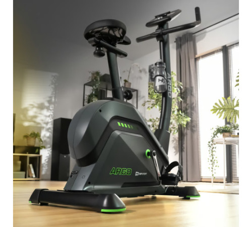 Велотренажер електромагнітний Hop-Sport HS-120H Argo чорно-зелений