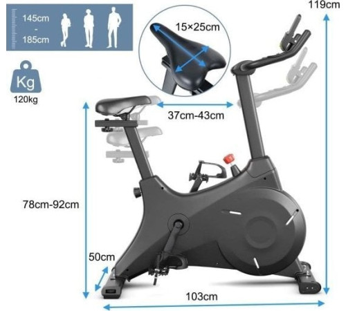 Магнітний велотренажер Costway SP37674