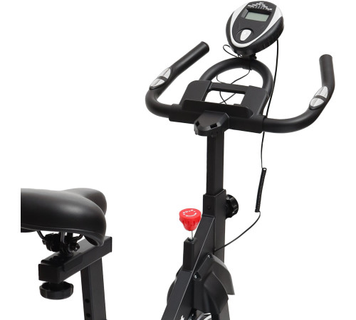 Велотренажер Bauerkraft чорно-білий