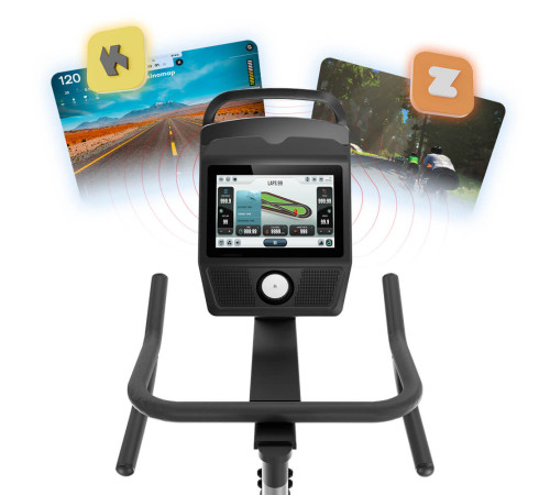 Велотренажер магнітний inSPORTline ZenRoute 1200, чорний