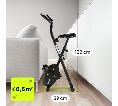 Велотренажер Zipro Eclipse X чорний