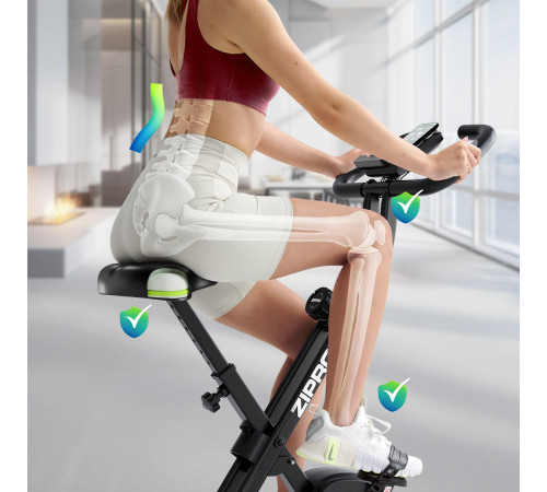 Велотренажер Zipro Eclipse X чорний
