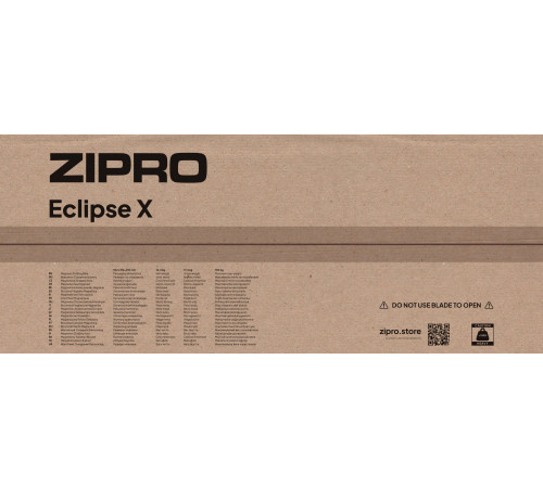 Велотренажер Zipro Eclipse X чорний