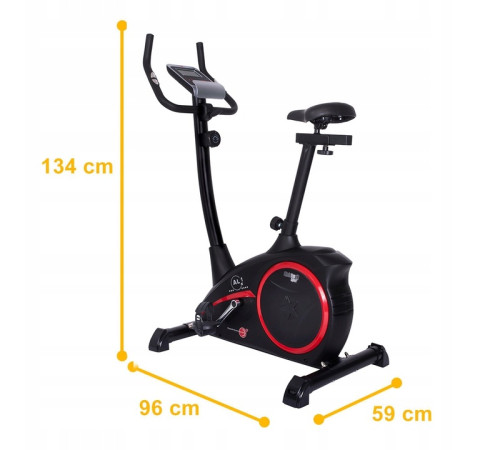 Велотренажер Christopeit AL1 чорно-червоний