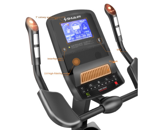 Велотренажер SHUA SH‑B6500U, чорний
