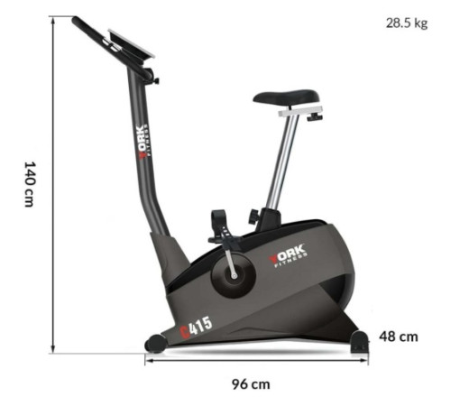 Велотренажер електромагнітний York Fitness C415 сірий Велотренажер електромагнітний York Fitness C415 сірий