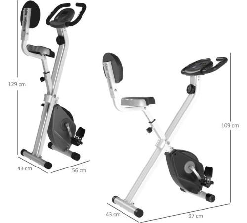 Велотренажер PAKO A90-192GY чорно-сірий