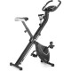 Велотренажер магнітний Gymtek FX600 з еспандерами, чорно-сріблястий