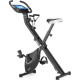 Велотренажер магнітний Gymtek FX600 з еспандерами, чорно-сріблястий