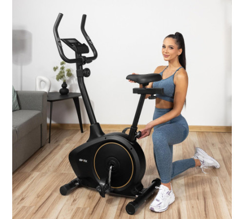 Велотренажер магнітний Gymtek XB1400, чорно-золотистий