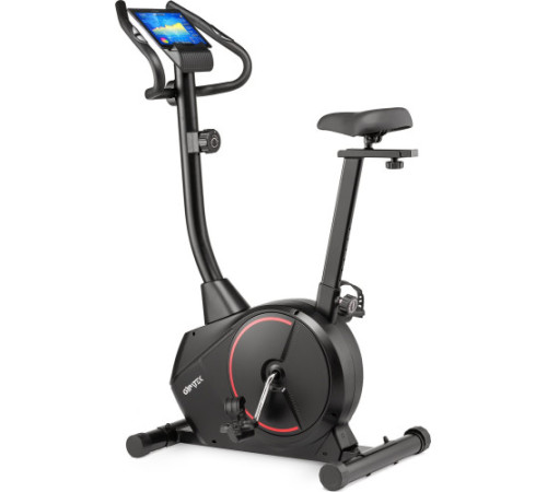Велотренажер магнітний Gymtek XB1500, чорно-червоний