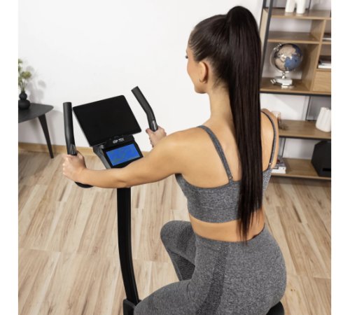 Велотренажер електромагнітний Gymtek XB1800, чорно-синій