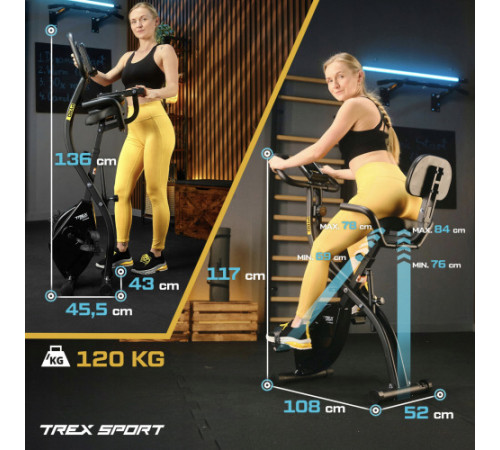 Велотренажер магнітний Trex Sport TX-360XB PYRO чорний