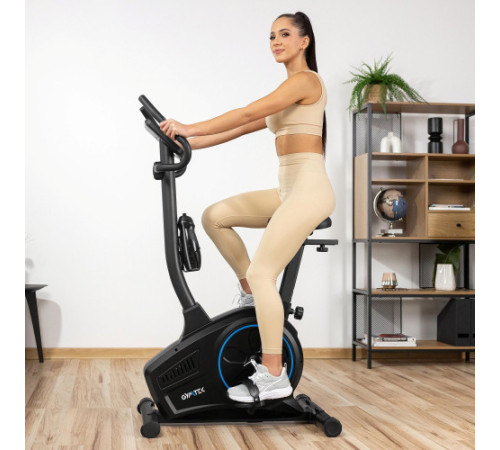 Велотренажер електромагнітний Gymtek XB2000, чорно-синій