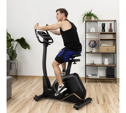 Велотренажер електромагнітний Gymtek XB4500 чорно-золотистий