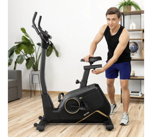 Велотренажер електромагнітний Gymtek XB4500 чорно-золотистий
