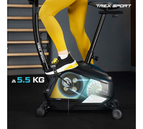 Велотренажер магнітний Trex Sport TX-400MB Reck чорно-білий
