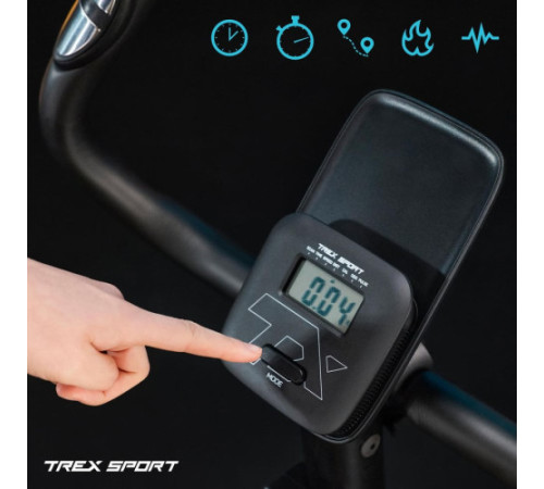 Велотренажер магнітний Trex Sport TX-400MB Reck чорно-білий