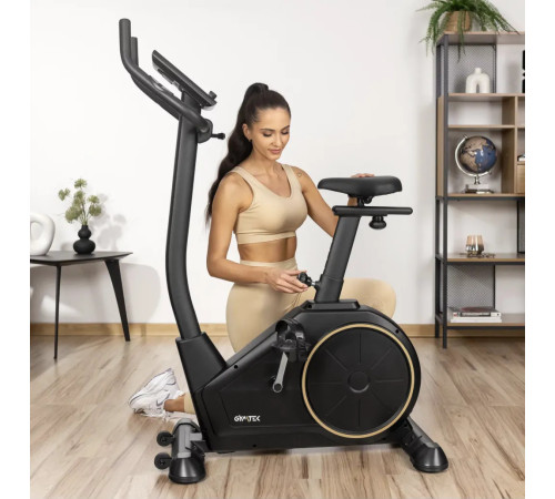 Велотренажер електромагнітний Gymtek XB2500 чорно-золотистий