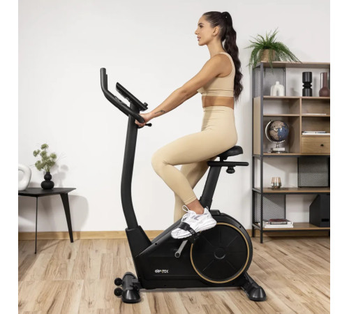 Велотренажер електромагнітний Gymtek XB2500 чорно-золотистий