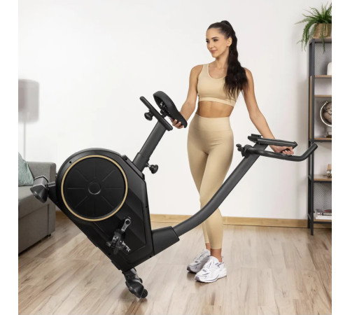 Велотренажер електромагнітний Gymtek XB2500 чорно-золотистий