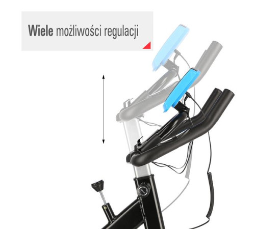 Велотренажер спінінговий механічний ONE FITNESS SW2501 блакитний 7 кг Велотренажер спінінговий механічний ONE FITNESS SW2501 блакитний 7 кг