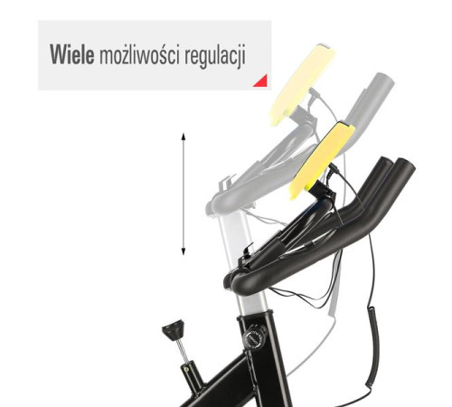 Велотренажер спінінговий механічний ONE FITNESS SW2501 жовтий 7 кг Велотренажер спінінговий механічний ONE FITNESS SW2501 жовтий 7 кг