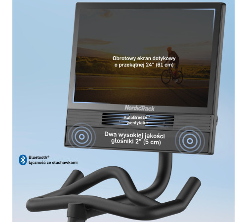 Велотренажер спінінговий магнітний NORDICTRACK 24 STUDIO BIKE, чорний