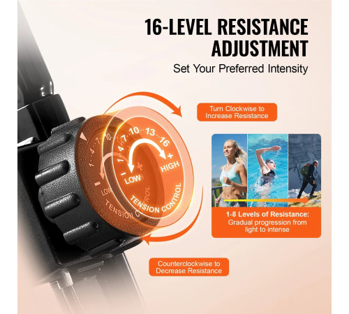 Велотренажер магнітний VEVOR Y-B206, чорний