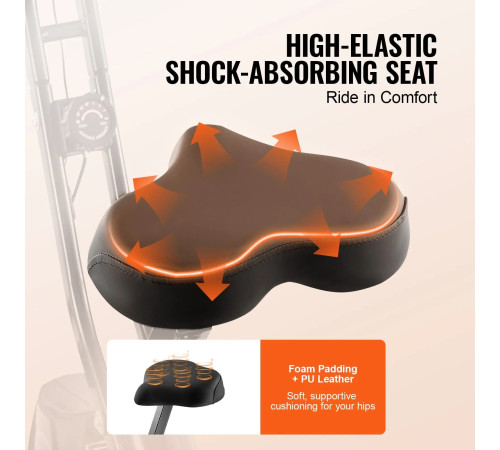 Велотренажер магнітний VEVOR Y-B206, чорний